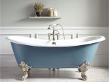 Clawfoot Tub Small Bathroom Design 72 Lena Cast Iron Clawfoot Tub Monarch Imperial Feet Slate Blue