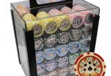 Clay Poker Chip Sets 1000 1000 14g High Roller Clay Poker Chips Set Acrylic Case Ebay