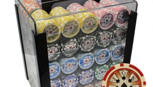 Clay Poker Chip Sets 1000 1000 14g High Roller Clay Poker Chips Set Acrylic Case Ebay