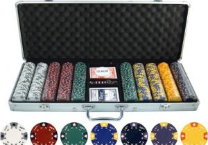 Clay Poker Chip Sets Amazon 13 5g 500pc Ace King Tricolor Clay Poker Chip Set toys