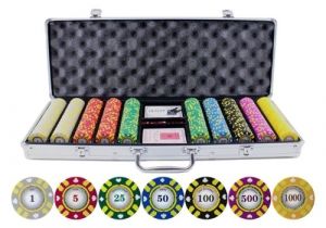 Clay Poker Chip Sets Amazon 500 Piece Stripe Suited V2 Clay Poker Chips Set Best Price