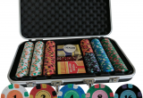 Clay Poker Chip Sets with Denominations 300 Pcs Casino Quality Pure Clay Poker Set for Home Game