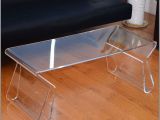 Clear Acrylic Console Table Ikea Amazing Clear Plastic Home Furniture Z Shape Acrylic Coffee Tables