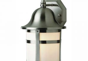 Coach Lights at Home Depot Bel Air Lighting Bell Cap 1 Light Outdoor Brushed Nickel