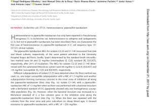 College Of Marin Academic Schedule Pdf Heteroresistance to Piperacillin Tazobactam In Clinical