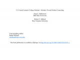 College Of Marin Counseling Appointment sociocultural Predictors Of Psychological Help Seeking attitudes and