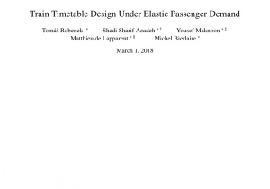 College Of Marin Holiday Schedule Pdf Train Timetable Design Under Elastic Passenger Demand