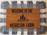 Come Back with Tacos Doormat Tree Cabin Doormat Lake Cabin Personalized Mat Modern Etsy