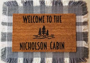 Come Back with Tacos Doormat Tree Cabin Doormat Lake Cabin Personalized Mat Modern Etsy