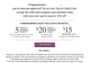 Comenity Bank Credit Score Approval Another Pre Approval for Anntaylor From Comenity B