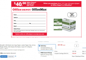 Comenity Bank Pre Approval Link Dead Office Depot Max Purchase 2 Pack Of 10 Ream Paper for 55 98