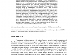 Complete Comfort Heating and Air Cleveland Ga Pdf A Post Occupancy Evaluation Of the Influence Of Wood On