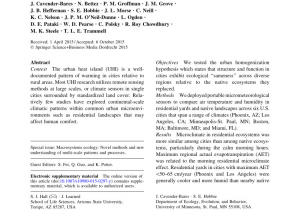 Complete Comfort Heating and Air Cleveland Ga Pdf Variation In the Urban Vegetation Surface Temperature Air