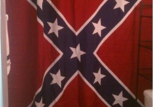 Confederate Flag Shower Curtain Confederate Rebel Battle Flag Shower Curtain 70 X 72 Inches