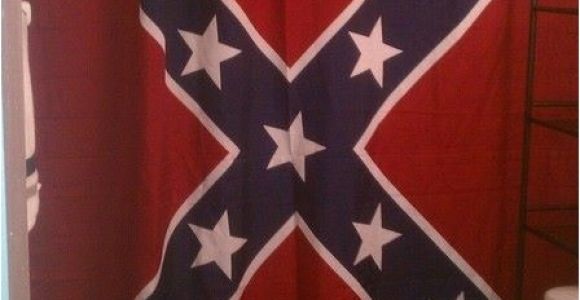 Confederate Flag Shower Curtain Confederate Rebel Battle Flag Shower Curtain 70 X 72 Inches