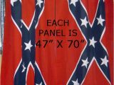 Confederate Flag Shower Curtain Rebel Flag Curtains Each Panel is 47 Inch by 70 Inch with