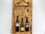 Conversation Piece Wine Rack Wooden Rustic Metal Rake Wine and Glass Holder Molly 39 S