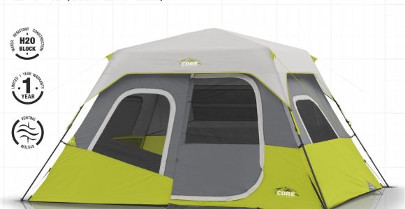 Core 6 Person Instant Cabin Tent Reviews Core 6 Person Instant Cabin Tent 11 39 X 9 39 Campings