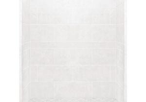 Corian Shower Walls Home Depot American Bath Factory Monterey Light solid Surface Wall Stone