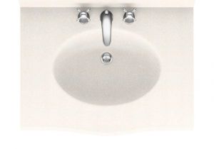 Corian Shower Walls Home Depot Swan Europa 37 In solid Surface Vanity top with Basin In Baby S