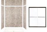 Corian Shower Walls Home Depot Transolid Expressions 32 In X 60 In X 96 In Center Drain Alcove