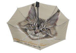 Corinthian Wynn Sectional and Ottoman Reviews Maine Coon Cat Umbrella Plum Rain Women Folding Umbrellas Anti Uv