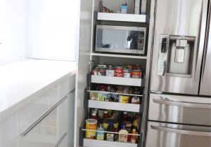 Corner Kitchen Pantry Cabinet Ideas Perfect Way to Hide the Microwave and Still Make It Very Accessible