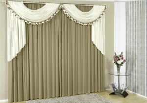 Cortinas Para Sala Elegantes Y Modernas Cortina Gisele 3 00m X 2 50m P Vara O Duplo toda Em Malha