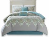 Cotton Vs Polyester Fill Comforter Comfort Spaces Mona Cotton Printed Comforter Set 6 Piece Teal