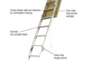 Counterbalance Arms for attic Ladders Werner 8 Ft 10 Ft 25 In X 54 In Aluminum attic Ladder