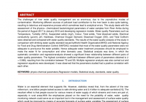 Craftmaster Water Heater Age Pdf Seasonal Variations In Water Quality and Major Threats to