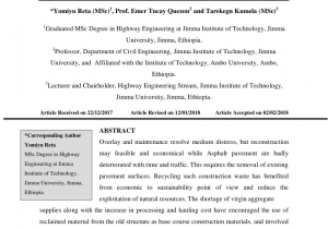 Crushed Stone Size Chart Pdf Experimental Study On the Use Of Reclaimed asphalt Pavement as