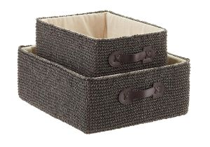 Cube Storage Bins 13x15x13 Decorative Baskets Wicker Baskets Storage Bins the Container Store