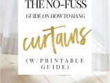 Curtain Length Rule Of Thumb the No Fuss Guide On How to Hang Curtains