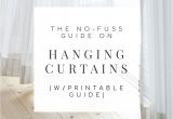 Curtain Length Rule Of Thumb the No Fuss Guide On How to Hang Curtains