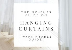 Curtain Length Rule Of Thumb the No Fuss Guide On How to Hang Curtains