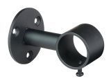 Curtains and Drapes at Lowes Signature Next Day Black Steel Single Curtain Rod Bracket at Lowes Com