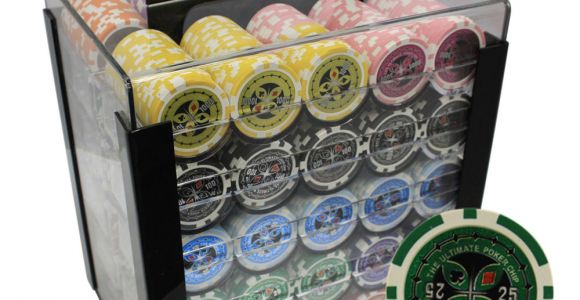 Custom Clay Poker Chip Sets 1000pcs 14g Ultimate Casino Clay Poker Chips Set Custom