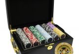 Custom Clay Poker Chip Sets 500 14g Ultimate Clay Poker Chips Set Mahogany Case Custom