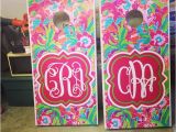 Custom Corn toss Decals Monogram Corn Hole Board Decals