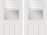 Custom Enclosed Door Blinds Exterior Double Door Enclosed Blinds Odl 1 2 Lite Smooth