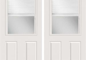 Custom Enclosed Door Blinds Exterior Double Door Enclosed Blinds Odl 1 2 Lite Smooth