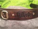 Custom Hand tooled Leather Dog Collars Personalized Hand tooled Leather Dog Collar