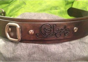 Custom Hand tooled Leather Dog Collars Personalized Hand tooled Leather Dog Collar