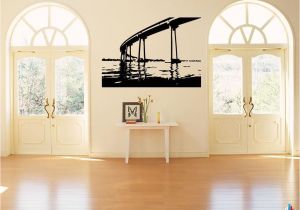 Custom Murphy Bed San Diego San Diego City Bridge Wall Art Sticker Decal 22 Inches X 24 Inches