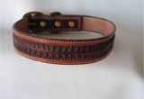 Custom tooled Leather Dog Collars Custom Hand tooled Leather Dog Collar