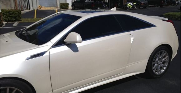 Custom Window Tinting Pompano Beach Fl Cadillac Cts 2 Dr Coupe with Llumar Ctx 30 Ceramatrix A