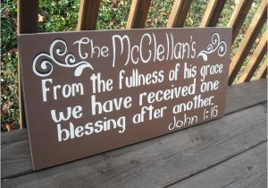 Custom Wood Bible Verse Signs 24 Quot Custom Personalized Family Name Bible Verse Wood Sign