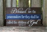 Custom Wood Bible Verse Signs Custom Handpainted Law Enforcement Thin Blue Line Bible