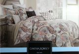 Cynthia Rowley Bedding Sets Paisley King Comforter Sets Size Duvet Covers Blue Luxury